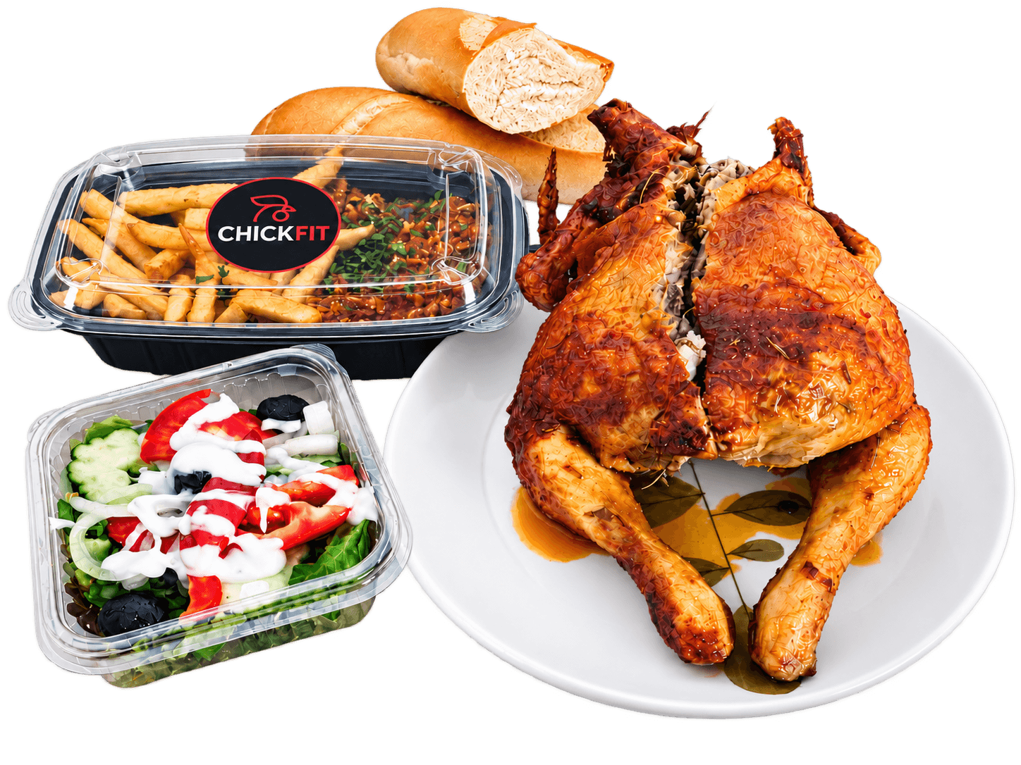 Poulet entier + garniture